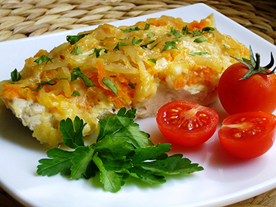 Минтай в духовке
