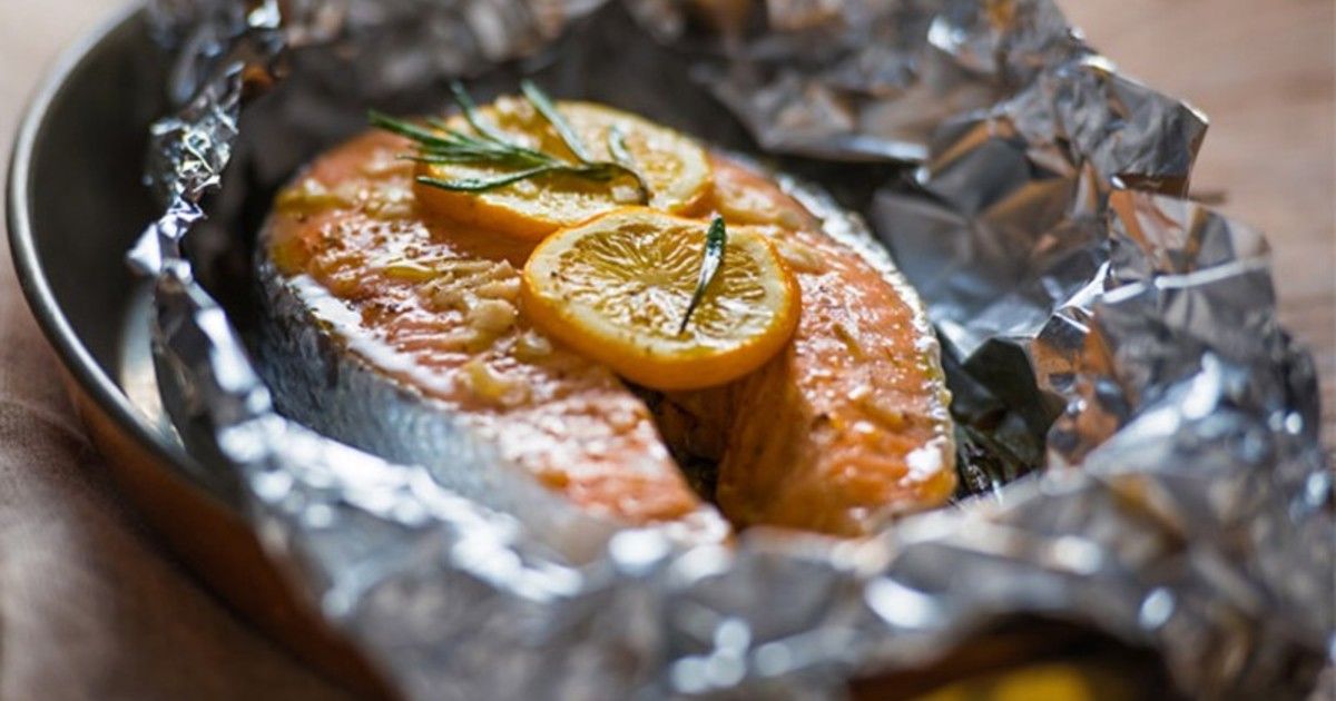 Кижуч с овощами